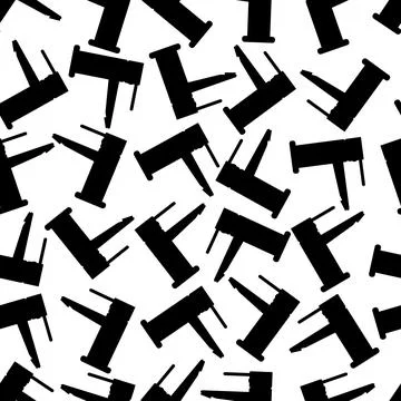 Vector seamless pattern from water taps, background. Kitchen and bathroom faucet Stock Illustration