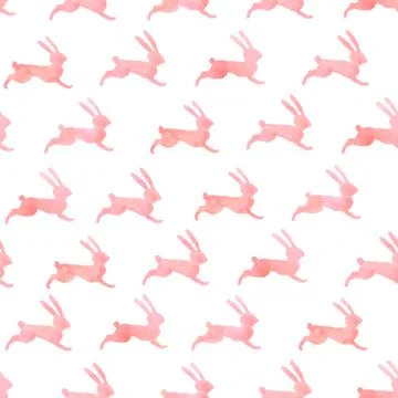 Vector. Seamless pattern with watercolor element Stock Illustration