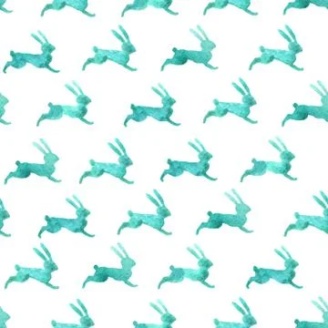 Vector. Seamless pattern with watercolor element Illustrazione stock