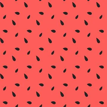 Vector seamless pattern of watermelon. Stock Illustration