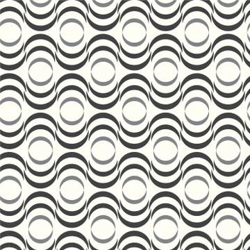 Vector seamless pattern wave monochrome background 스톡 일러스트