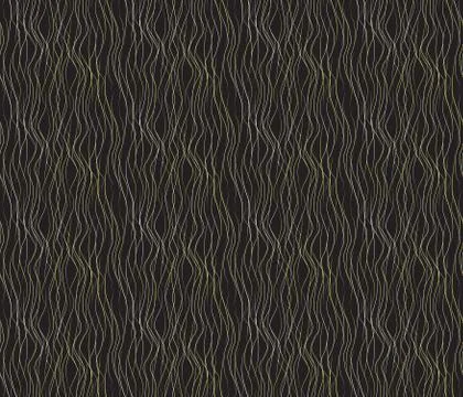Vector seamless pattern with wavy drawn lines on a black background 스톡 일러스트