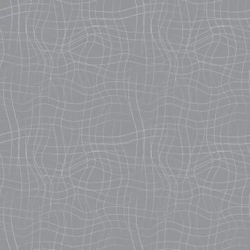 Vector seamless pattern with wavy drawn lines on a grey background 스톡 일러스트