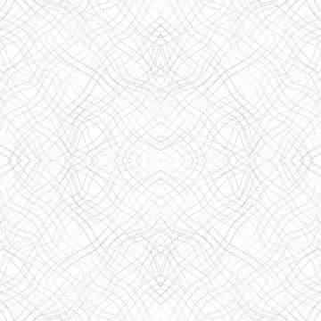 Vector seamless pattern with wavy drawn lines on a white background 스톡 일러스트