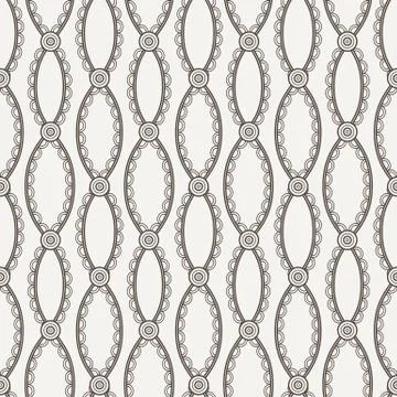 Vector seamless pattern of wavy laced lines Stock Illustration