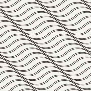 Vector seamless pattern of wavy lines イラスト素材