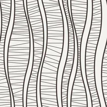 Vector seamless pattern of wavy lines 스톡 일러스트