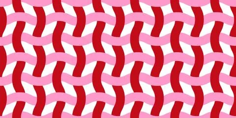 Vector seamless pattern Wavy lines like fabric ornament Modern stylish texture Illustrazione stock
