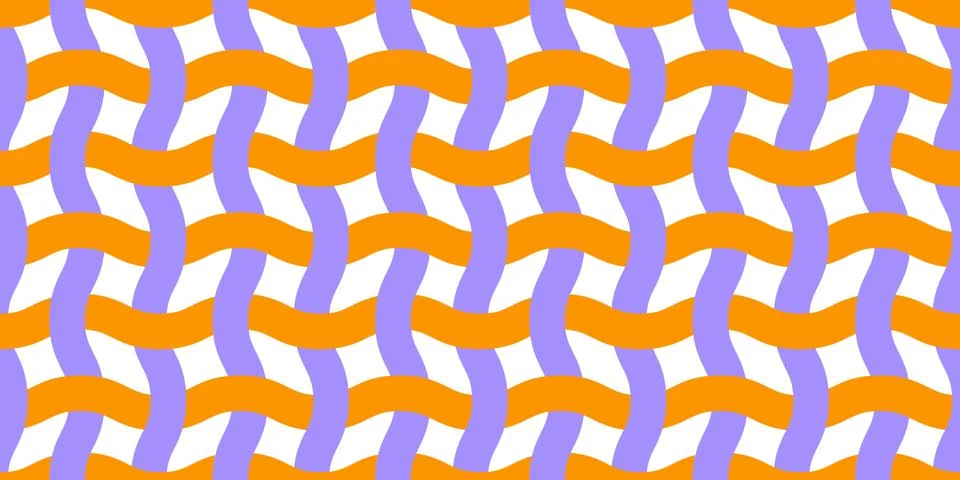 Vector seamless pattern Wavy lines like fabric ornament Modern stylish texture Illustrazione stock