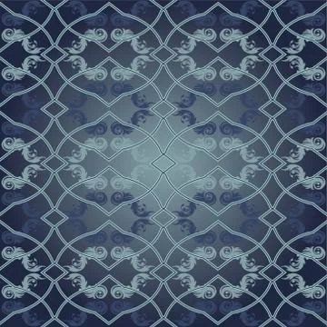 Vector seamless patternor retro elements Illustrazione stock