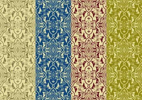 Vector seamless patterns Stock Illustration