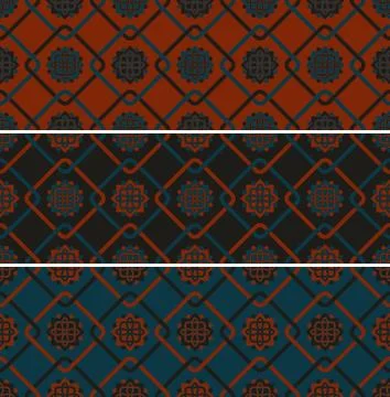 Vector seamless patterns Stock Illustration