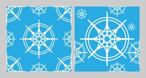 Vector seamless patterns set Stock Illustration