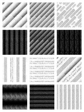 Vector seamless patterns set Stock Illustration