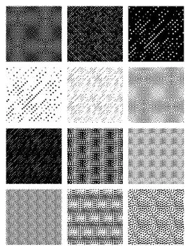 Vector seamless patterns set Stock Illustration