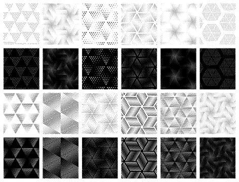 Vector seamless patterns set Stock Illustration