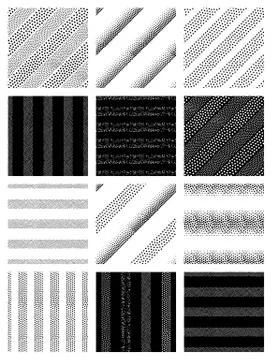 Vector seamless patterns set Stock Illustration