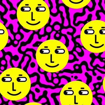 Vector seamless patterns. Trendy endless unique wallpaper Illustrazione stock