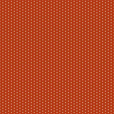 Vector seamless polka dot pattern on a red background Stock Illustration