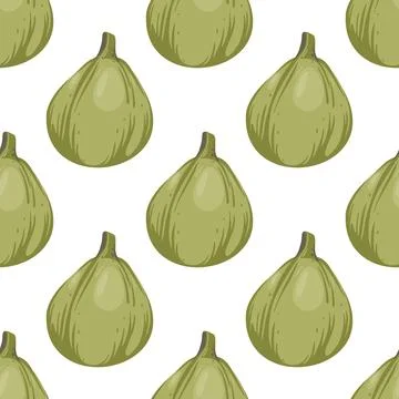 Vector seamless Pumpkin pattern. Pumpkins shapes pattern. Fall and halloween Stock Illustration