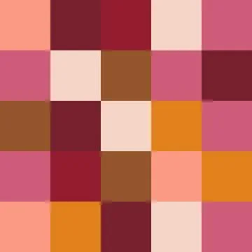 Vector Seamless Repeat Geometric Happy Pattern Check Square Gingham Loose Stock Illustration