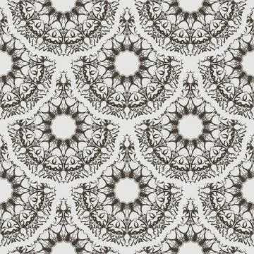 Vector seamless retro pattern background. Lace pattern.. Stock Illustration