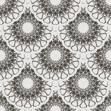 Vector seamless retro pattern background. Stock Illustration