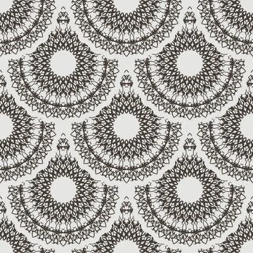 Vector seamless retro pattern background. Lace pattern.. Stock Illustration