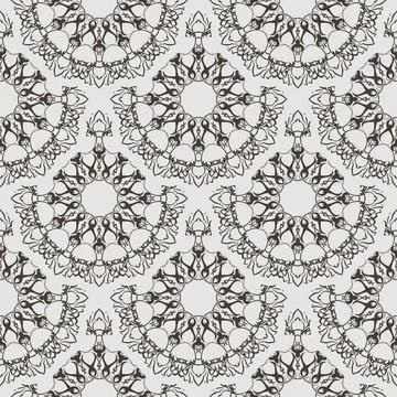 Vector seamless retro pattern background. Stock Illustration