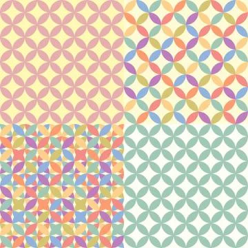Vector seamless retro pattern Ilustração Stock