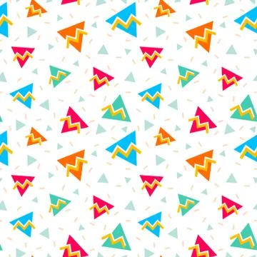 Vector seamless retro pattern Stock Illustration