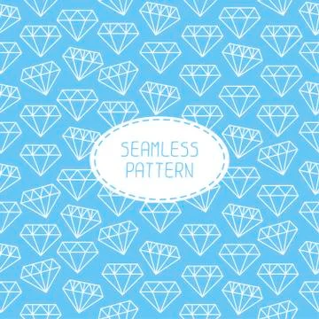 Vector seamless retro pattern with vintage hipster diamond. For wallpaper Illustrazione stock
