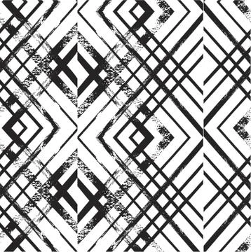 Vector seamless rhombus pattern. endless texture black and white.
abstract Stock Illustration
