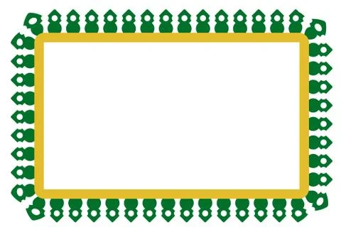 Vector Seamless Rounded Corner Rectangle Decoration Traditional House of Old  Stock Illustration