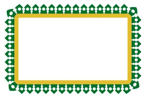 Vector Seamless Rounded Corner Rectangle Decoration Traditional House of Old  Stock Illustration