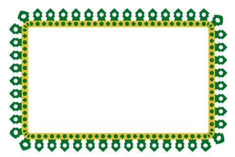 Vector Seamless Rounded Corner Rectangle Decoration Traditional House of Old  Stock Illustration