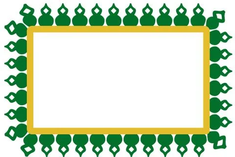 Vector Seamless Rounded Corner Rectangle Decoration Traditional House of Old  Stock Illustration