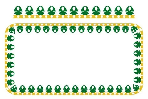 Vector Seamless Rounded Corner Rectangle Decoration Traditional House of Old  Stock Illustration