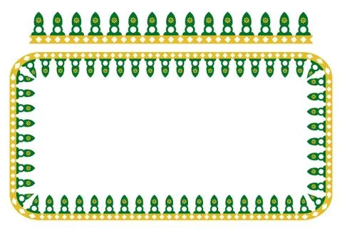 Vector Seamless Rounded Corner Rectangle Decoration Traditional House of Old  イラスト素材