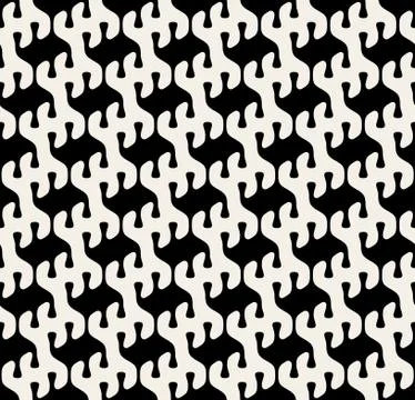 Vector Seamless Rounded Drop Shape Pattern Stock Illustration