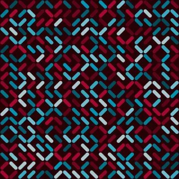 Vector Seamless  Rounded Rectangles Geometric Random Position and Color Square Stock Illustration