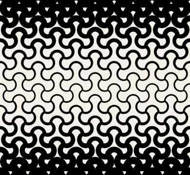 Vector Seamless Rounded Triangle  Shape Halftone Pattern Illustrazione stock