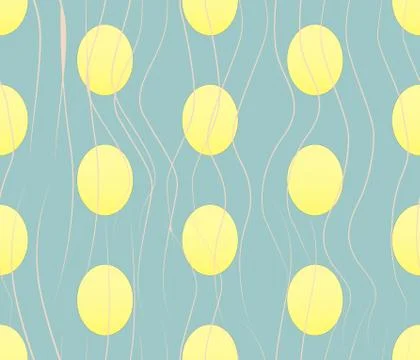 Vector seamless rwxture with egg looking shapes Illustrazione stock