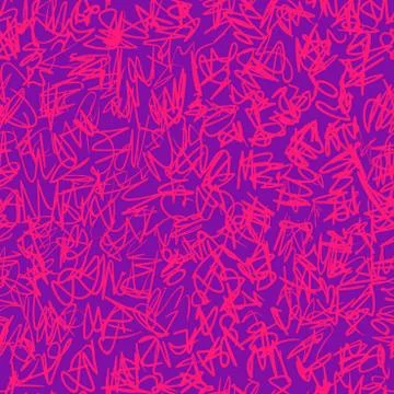 Vector seamless scribble pattern, made of chaotic lines. Stock Illustration