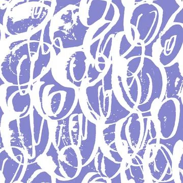 Vector seamless scribble pattern, made of chaotic lines. Very peri trend colo Stock Illustration