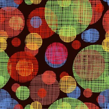 Vector seamless shading circles background. Eps10 Stock Illustration