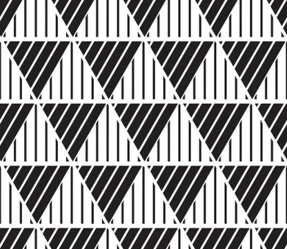 Vector seamless simple background abstract geometric lines patte Stock Illustration