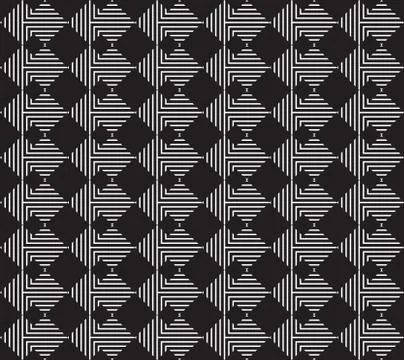 Vector seamless simple background abstract geometric lines patte Stock Illustration