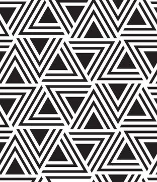 Vector seamless simple background abstract geometric lines patte Stock Illustration