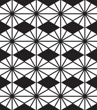 Vector seamless simple background abstract geometric lines patte Stock Illustration